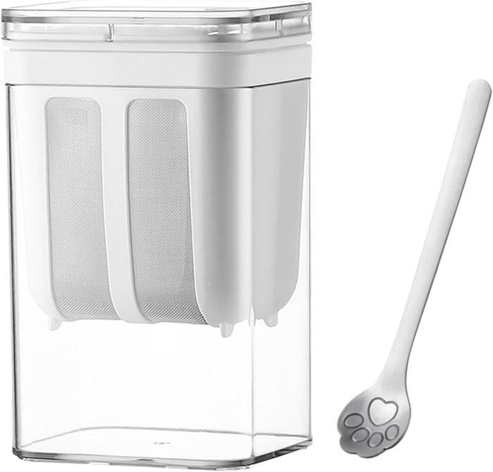 Filtre à Yaourt 1800 Ml Réutilisable En Acier Inoxydable - Séparateur De Lactosérum Avec Sac Maille Fine Pour Kéfir, Soupe, Baies, Café, Lait De Soja