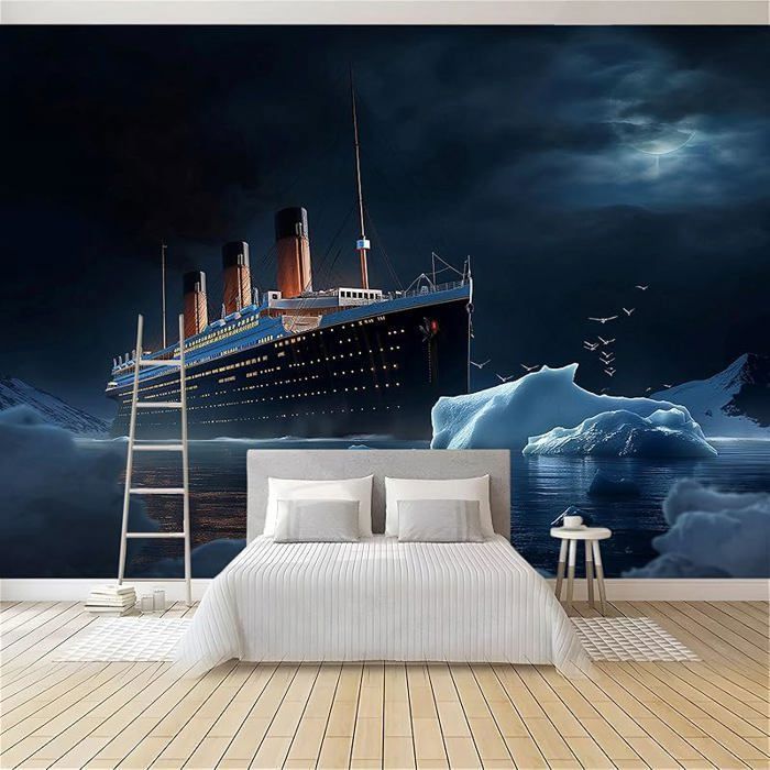 Ice Hockey Stadium Wall Mural 3D Wall Background Mural Wallpaper Wall Art For Living Room Bedroom Tv Background Office Restaurant Motif Room Peel And Stick Wall Posters 350(W) X256(H) Cm - View #7
