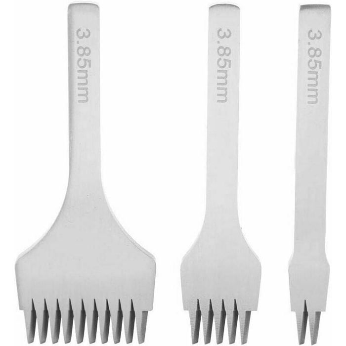 Lot De 52 Emporte-pièces Creux Pour Cuir - Outils De Poinçonnage Multi-formes (Rond, Carré, Ovale...)