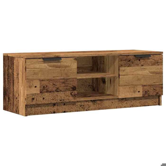 MVS Meuble TV - Armoire HIFI - vieux bois - 102x35x365 cm - bois dingénierie Design 2025116576
