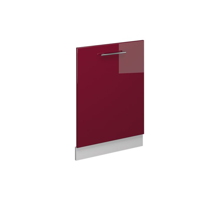 Façade de lave-vaisselle Fame-Line 60cm sans PT Rouge bordeaux Haute brillance/Blanc Vicco 54311