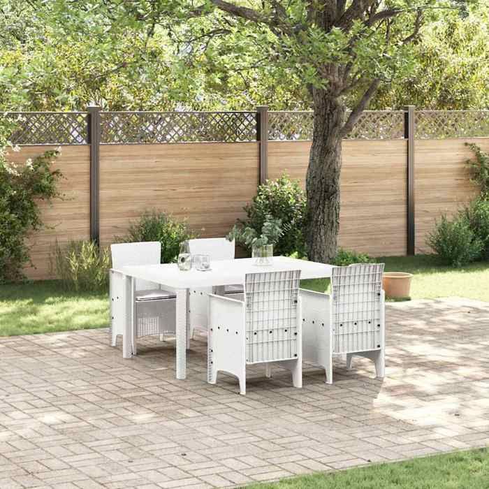 vidaXL Ensemble de salle à manger jardin 5 pièces
