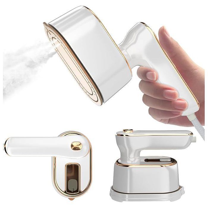 Mini Défroisseur Vapeur Fer à repasser portable haute puissance 1000W le voyage réservoir deau de capacité de 120ML(white) - Asago Marcin Lech