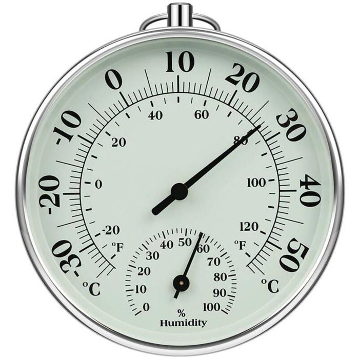 Thermomètre intérieur/extérieur 10 cm humidité air climatisation indicateur température Label
