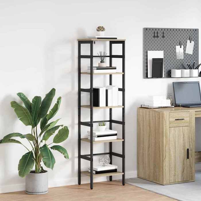 Étagère - vidaXL - Chêne Sonoma - 40x29 5x149 cm - Bois dingénierie - Style industriel