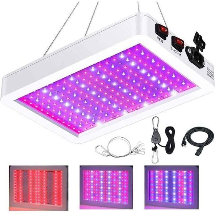 Lampe de culture LED à spectre complet - ZOR - BW1000 - UV IR - Double puce LED - 216 pièces - 1 000 W - 85-265 V Lampe de culture LED à spectre complet - ZOR - BW1000 - UV IR - Double puce LED - 216 pièces - 1 000 W - 85-265 V