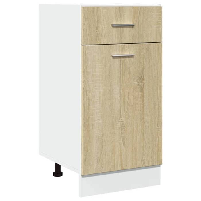 Soldes FlottantsArmoire à tiroirs 1 PCS - Cabinet/Meuble bas de cuisine - inférieure Lyon Chêne Sonoma 40x46x81 5cm Bois dingén