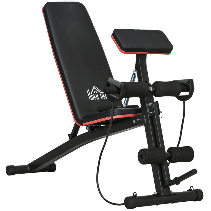 Banc de musculation pliable inclinable banc réglable pour le développé couché le curl biceps la musculation du dos et des