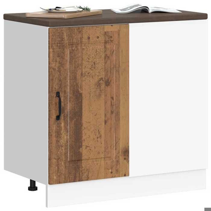 En PromotionArmoire de cuisine - COCO - Placard bas de cuisine - Kalmar vieux bois - bois dingénierie 2882hje16l En PromotionArmoire de cuisine - COCO - Placard bas de cuisine - Kalmar vieux bois - bois dingénierie 2882hje16l