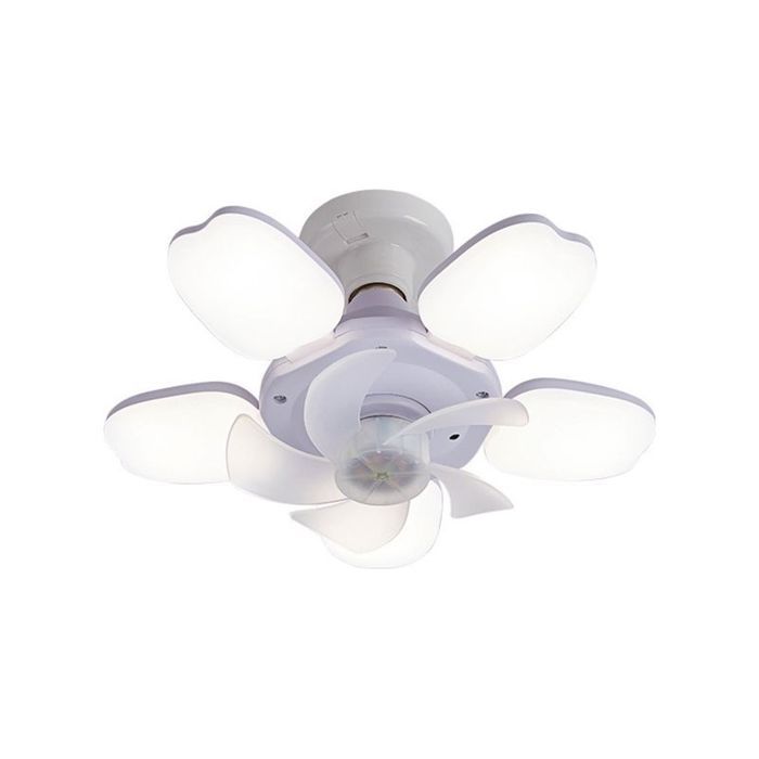 Ventilateur de plafond - LED multicolore Intensité variable - Chambre denfant - Blanc