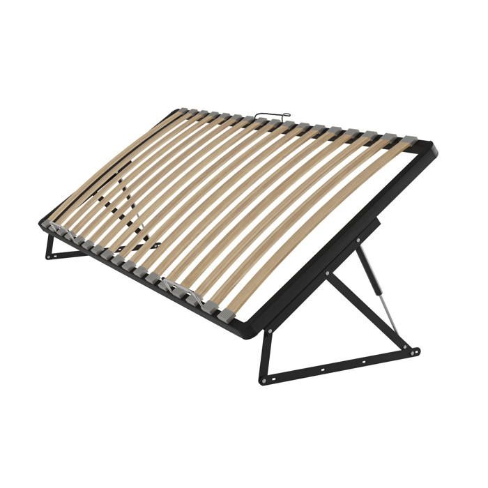 Cadre métallique relevable 80x200 côtés 24 lattes