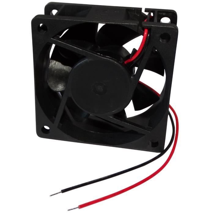 Ventilateur pour bo/îtier dordinateur PC 12V 80x80x20mm 90.04m3//h 48dBA 4600rpm 24AWG C16219 AERZETIX