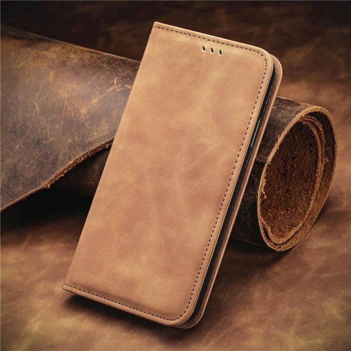 Housse Portefeuille Pour Xiaomi Poco X4 Pro 5G - Cuir Synthétique, Anti-Choc, Neuf
