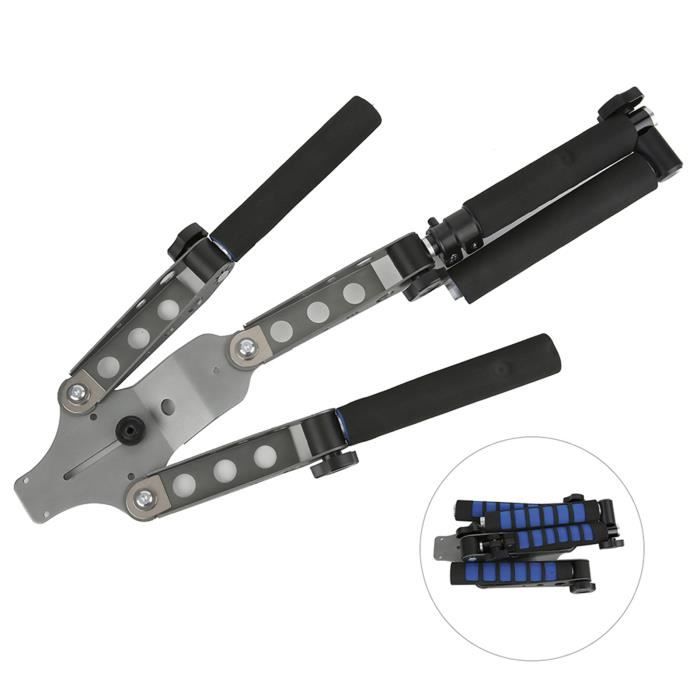 Pince à Bille Papillon Double Bras – Support En Alliage Alu 360° – Pour Caméras, Lampes De Plongée Et Action Cams