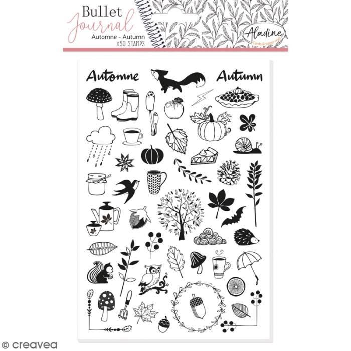 Tampons clear Stampo Bullet Journal - Automne - 50 pcs