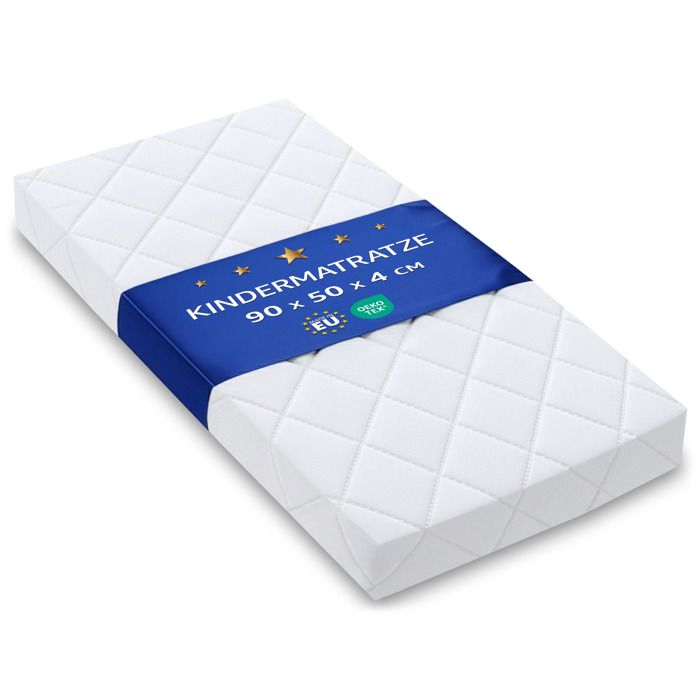 Matelas bebe - 90x50 cm pour lit bebe berceau couffin nacelle et lits parapluie 50 x 90 avec housse enfant contre lhumidité