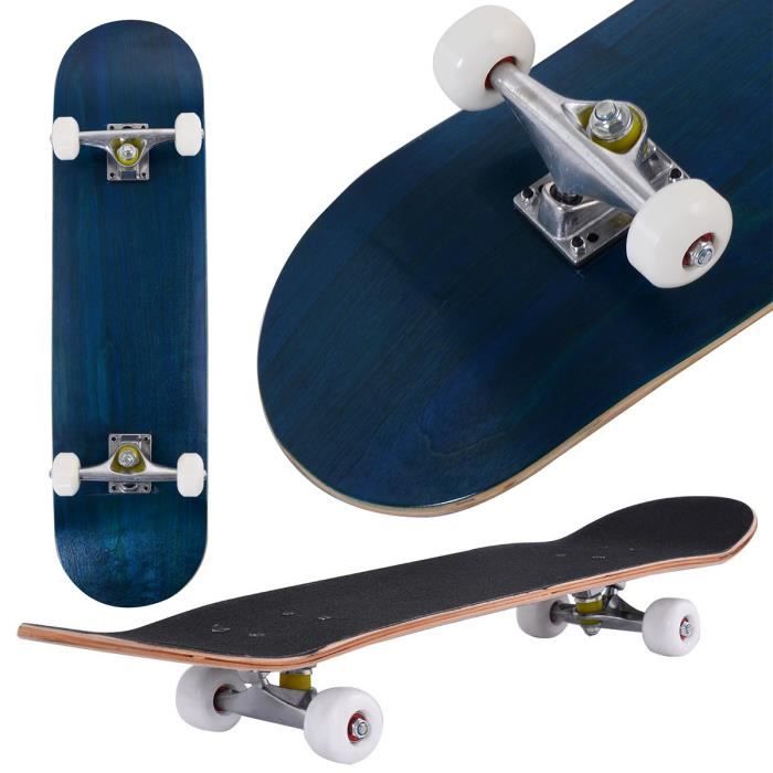Skateboard Complet Professionnel Skateboard Complet KPC Pro - Plateau érable 7 Plis Trucks Aluminium Roues Uréthane Skateboard Assembled