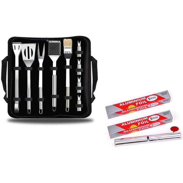 Plaque De Cuisson Plancha Acier Inoxydable 40x40cm - 4mm épaisseur - Avec 2 Spatules Bois Acacia