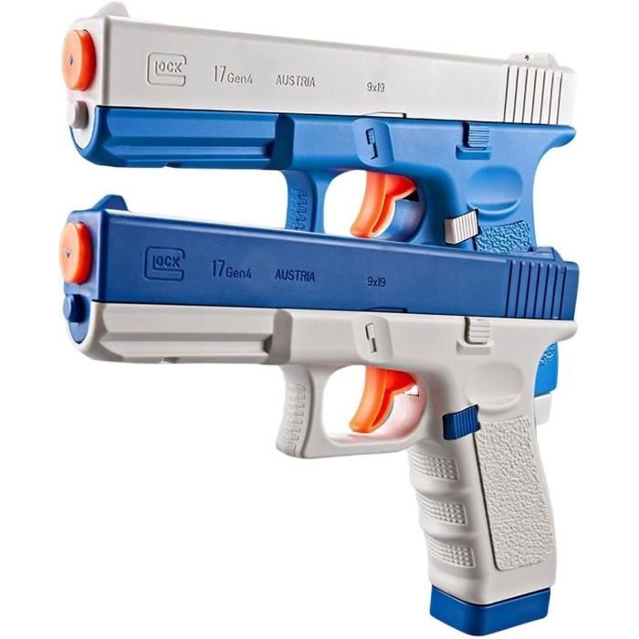 Pistolet à Eau Lot De 2 – Portée Jusqu’à 10 M – Plastique Résistant – Pour Enfants Et Adultes – Idéal été, Plage, Jardin - 5