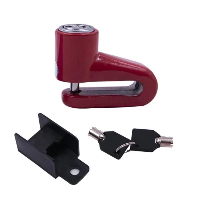 Support De Verrouillage Frein à Disque Moto - Universel Pour Tubes 21-28 Mm - En Plastique Et Métal, Avec Vis Inox - Protection Antivol