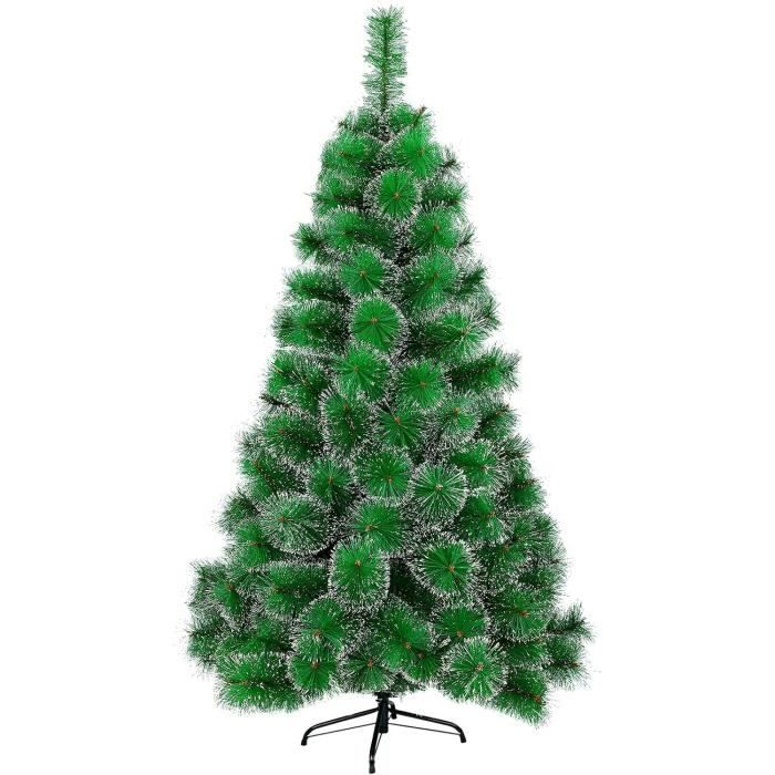 Sapin De Noël Artificiel En Pvc Ignifuge Simulé, Facile À Monter Avec Effet Flocon De Neige, 120