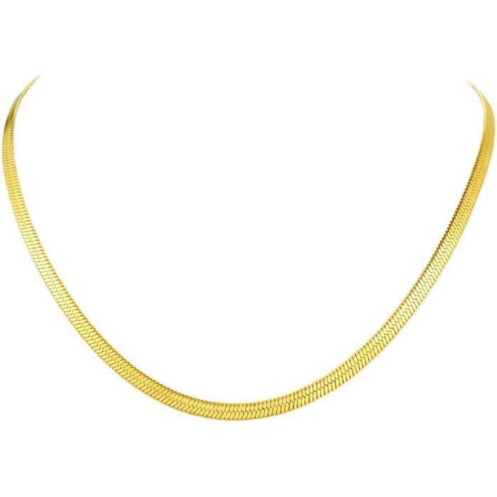 Collier multirangs maille serpent lune étoile argent - BIJOUX LUNE