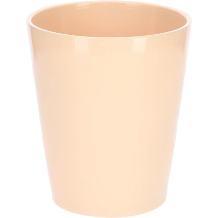 Pot De Fleurs Céramique Beige Rose 12x10cm | Leroy Merlin