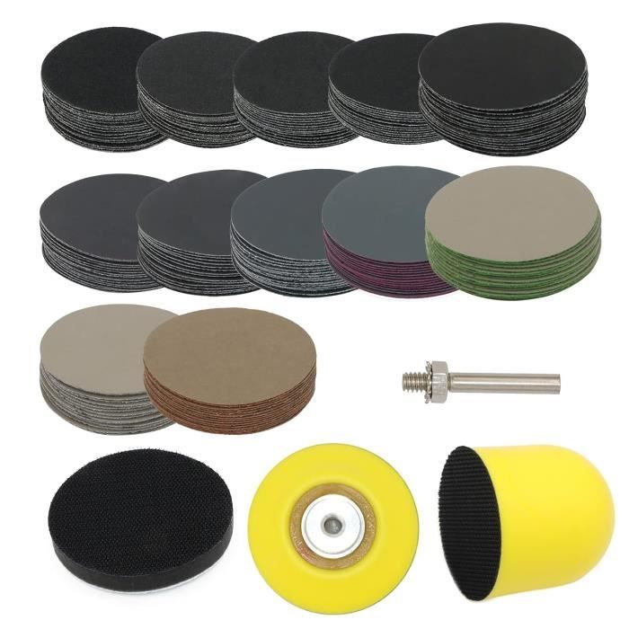 10 Disques Abrasifs 3 Pouces – Grain 3000 – Polissage à Sec/humide – Bois Et Métal