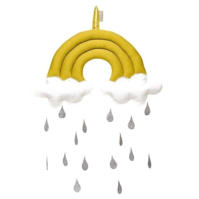 Arc En Ciel Pluie Nuage Decoration Chambre De Bebe Tenture Murale Enfant Tente Jouet Accessoires Photo Jaune Exshi Achat Vente Ciel De Lit Bebe Soldes Sur Cdiscount Des Le Janvier Cdiscount