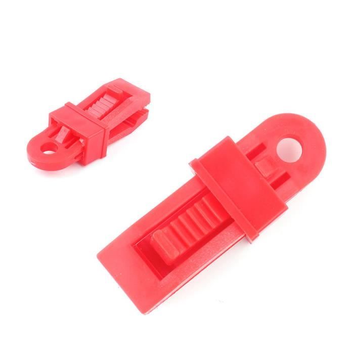 Lot de 24 Auvent Clamp Set bâche Clips Snap Cintres survie d/'urgence