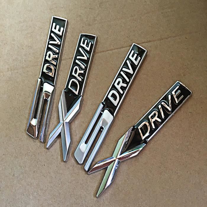 BMW XDrive Embl/ème Badge M/étal Chrome Auto Autocollant Logo Voiture 3D 1 2 3 X1 X3 X4 X5