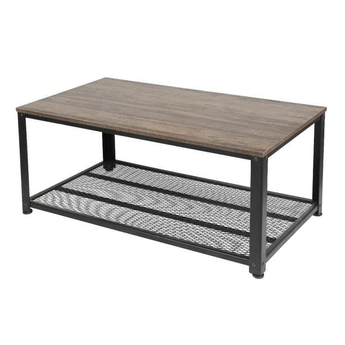 M MCombo Table basse ronde eois - Marbre blanc doré - Petite table basse - Armature en métal