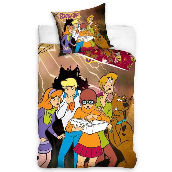 Housse De Couette Scooby Doo Tous Les Personnages 8 Parure De Lit Ense De Literie