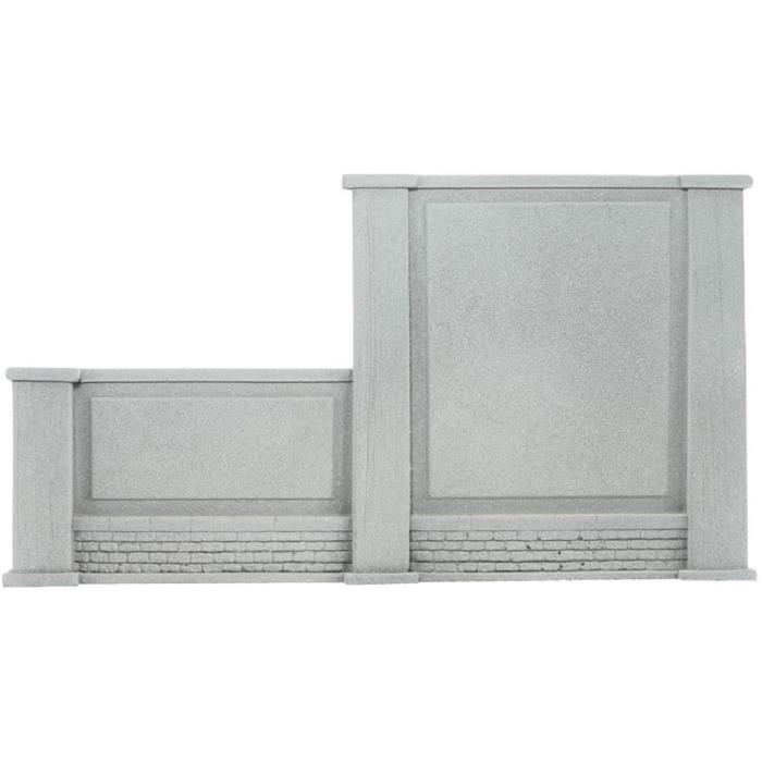 NOCH 58064 Mur Pour Modélisme Ferroviaire - Bâtiment Réaliste 33 X 12,5 Cm - Accessoire Paysage Train