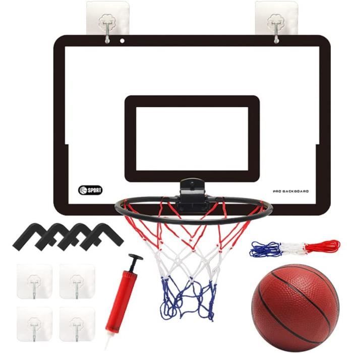 AJW-Mini panier de basket d'intérieur pour enfants adultes chambre porte  mur panier de basket avec 3 balles et accessoires de [856] - Cdiscount Sport
