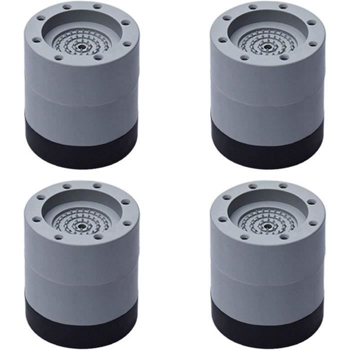 4 Pieds Coussinet Caoutchouc Pour Compresseur - 45 X 20 Mm, Anti-vibrations, Noir