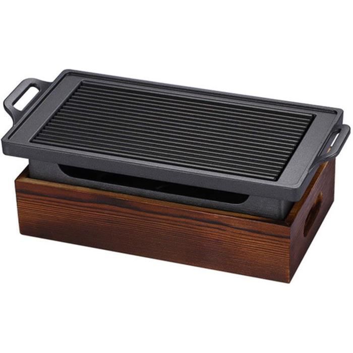 Barbecue Grill Portable Folding, Réchaud À Charbon Bois en Acier