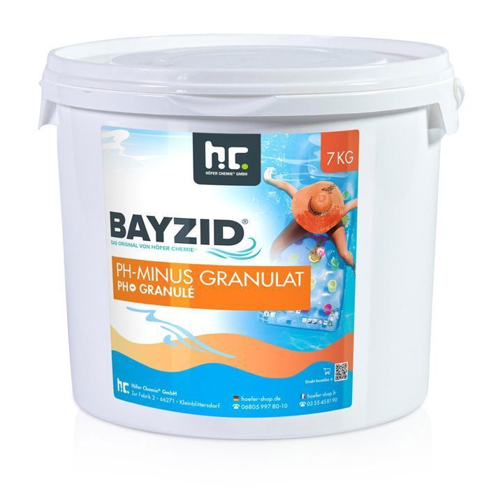 Bayzid® pH Moins Granulé 7 KG - Régulateur de pH