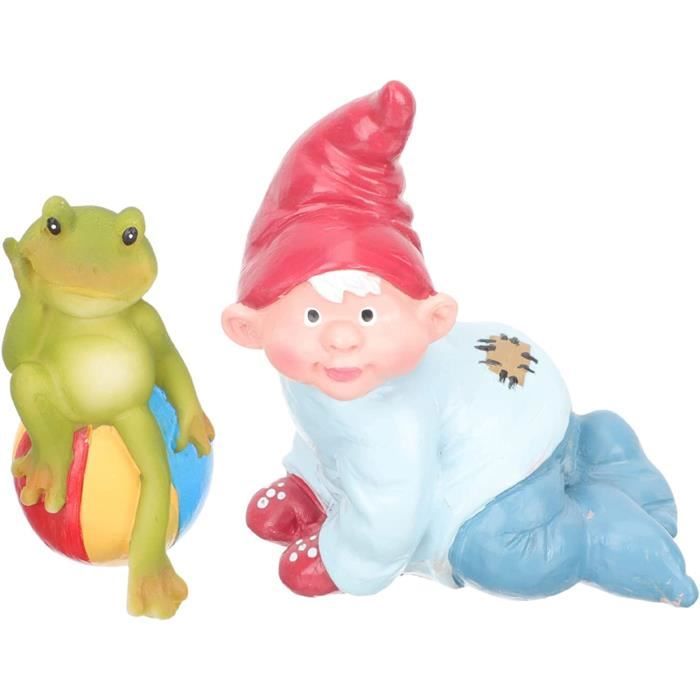 Mini Statue De Lutin De Jardin En Résine Elf Out The Door Tree Hugger