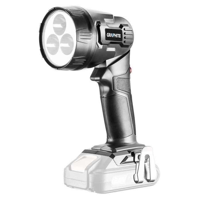 Lampe torche sans fil - 58G007 - Graphite (gris) - 18 V Li‑Ion - 260 lm