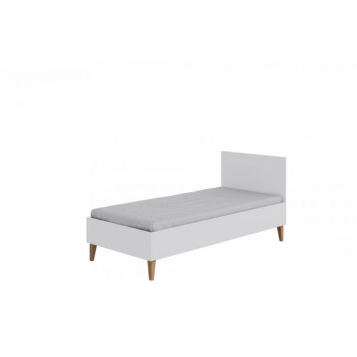 Lit - Kocot Kids - Kubi - Blanc - Bois - 80x180 cm - 2 places
