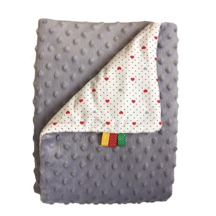 Couverture Bebe Minky Coton Douce Plaid Moelleuse Polaire Douillette Double Face 75x100 G B 6 Cdiscount Puericulture Eveil Bebe