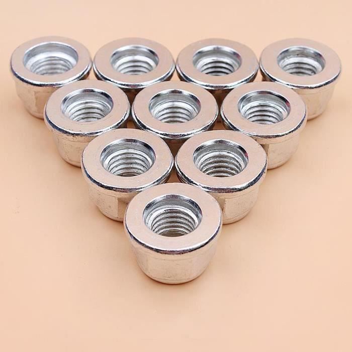 Kit Lame Tondeuse 5 Pièces - Lame Triangulaire 3 Dents Acier Manganèse - 115mm - Pour Désherbage Jardin