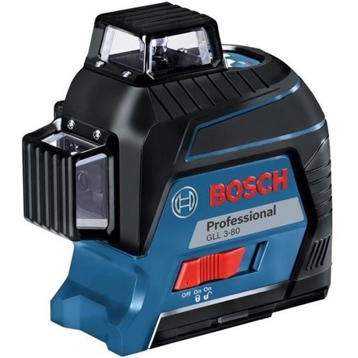Laser lignes Bosch Professional GLL 3-80 - 0601063S00 - 3 lignes sur 360° pour une visibilité inédit