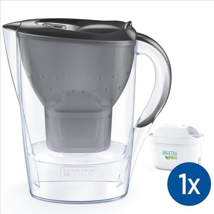 Carafe Filtrante Brita Marella - 2,4 L - 12 Filtres MAXTRA+ Inclus - Réduction Calcaire Et Chlore - Blanche