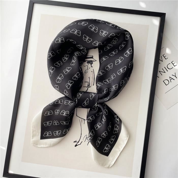 Foulard/Carré/Chale ★ En soie 100% - hand rolled -38 g★Silk