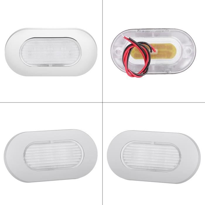 Plafonnier RV LED 12V 48 Ampoules - Lumière Blanche 4000-4500K Avec Interrupteur 3 Positions Pour Bateau Et Camping-Car