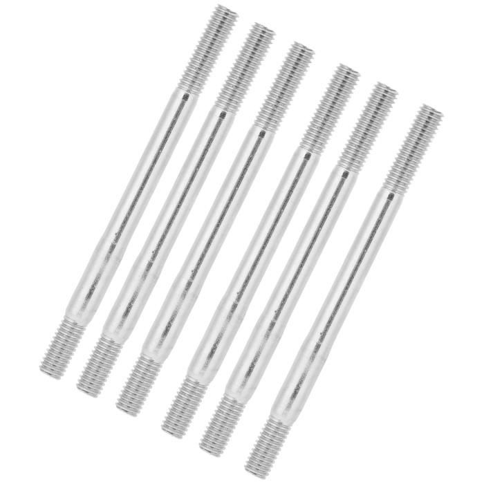 10 Pièces Tige Filetée Double Extrémité – Connecteur Métal Pour Modèle Bateau RC, Ajustement Et Fixation, Baguette De Liaison