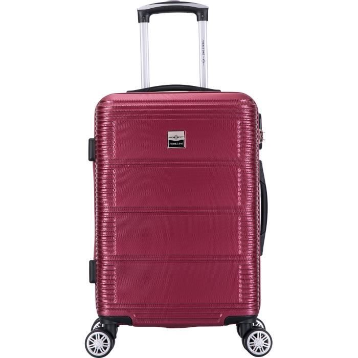 France Bag - Valise cabine 8 roues ABS - Bordeaux