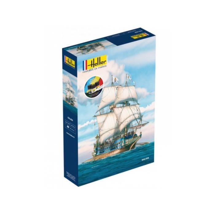 Maquette STARTER KIT Galion - HELLER - Référence : 1000568350 - Echelle 1/200 - Bateau à monter et à peindre
